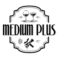 Click the logo to visit the Medium Plus website,  elevated wine and cocktails experience