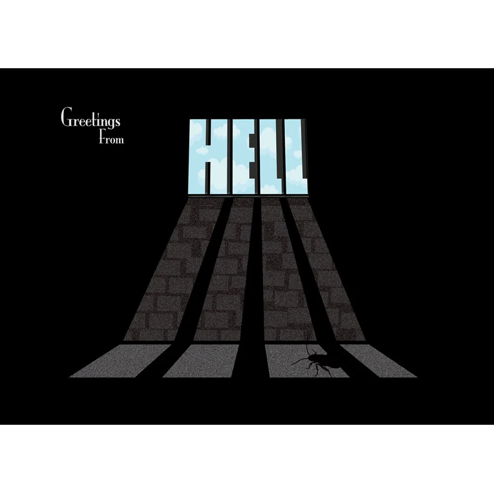 GREETINGS FROM HELL POSTCARD