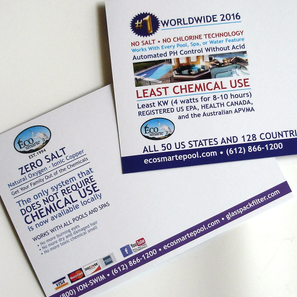 ECOSMARTE POSTCARDS BACK