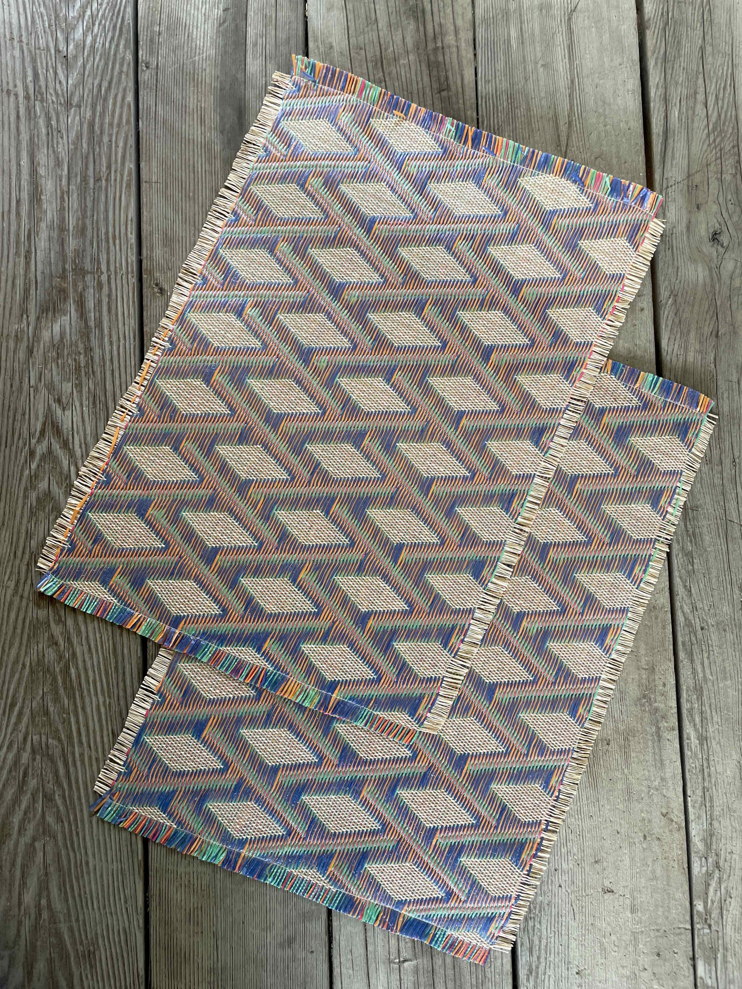Vintage Rainbow Placemats, set of 2