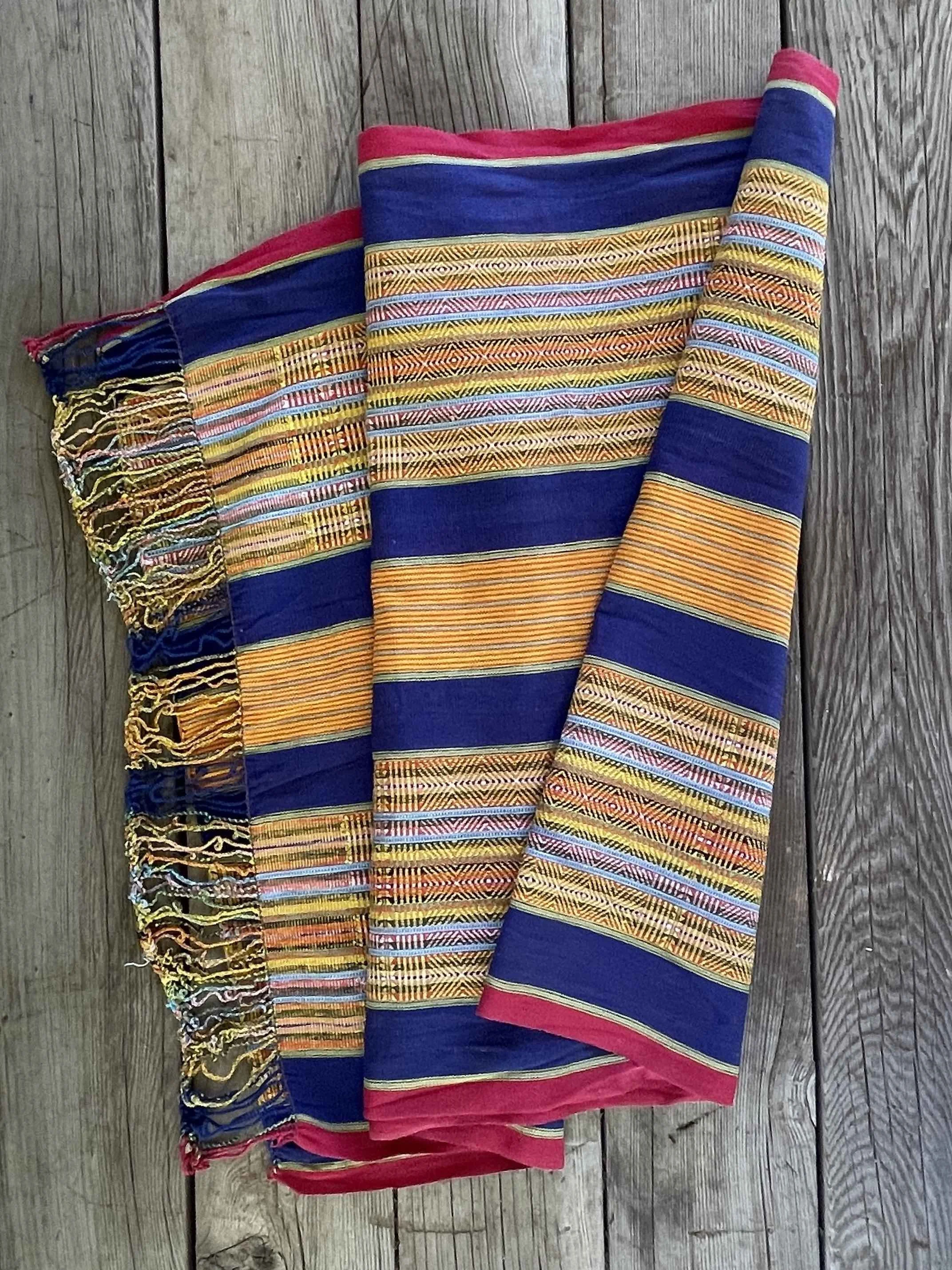 Vintage Purple and Gold Weaving