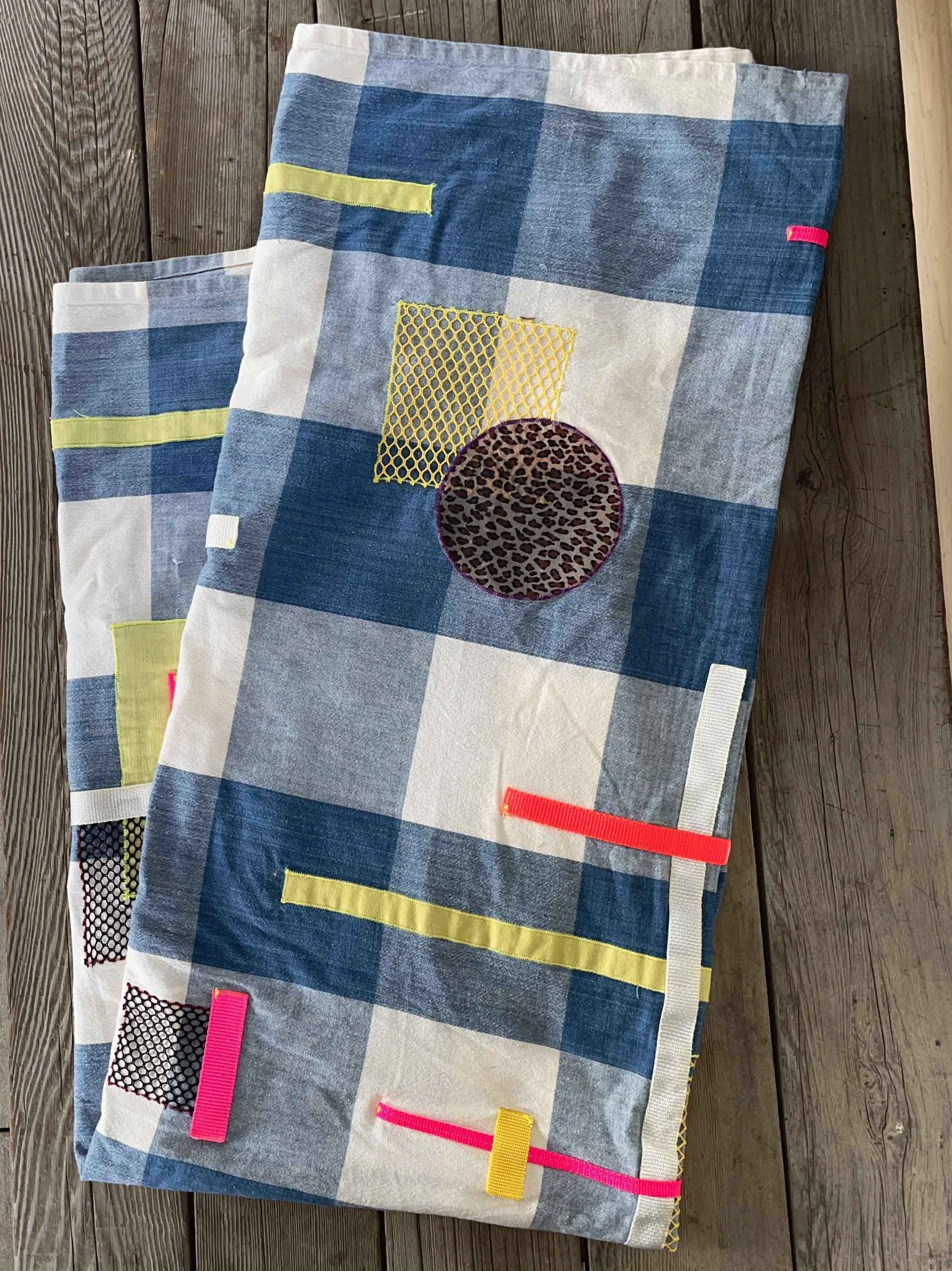Studio Sample Applique Wall Hanging/ Shower Curtain
