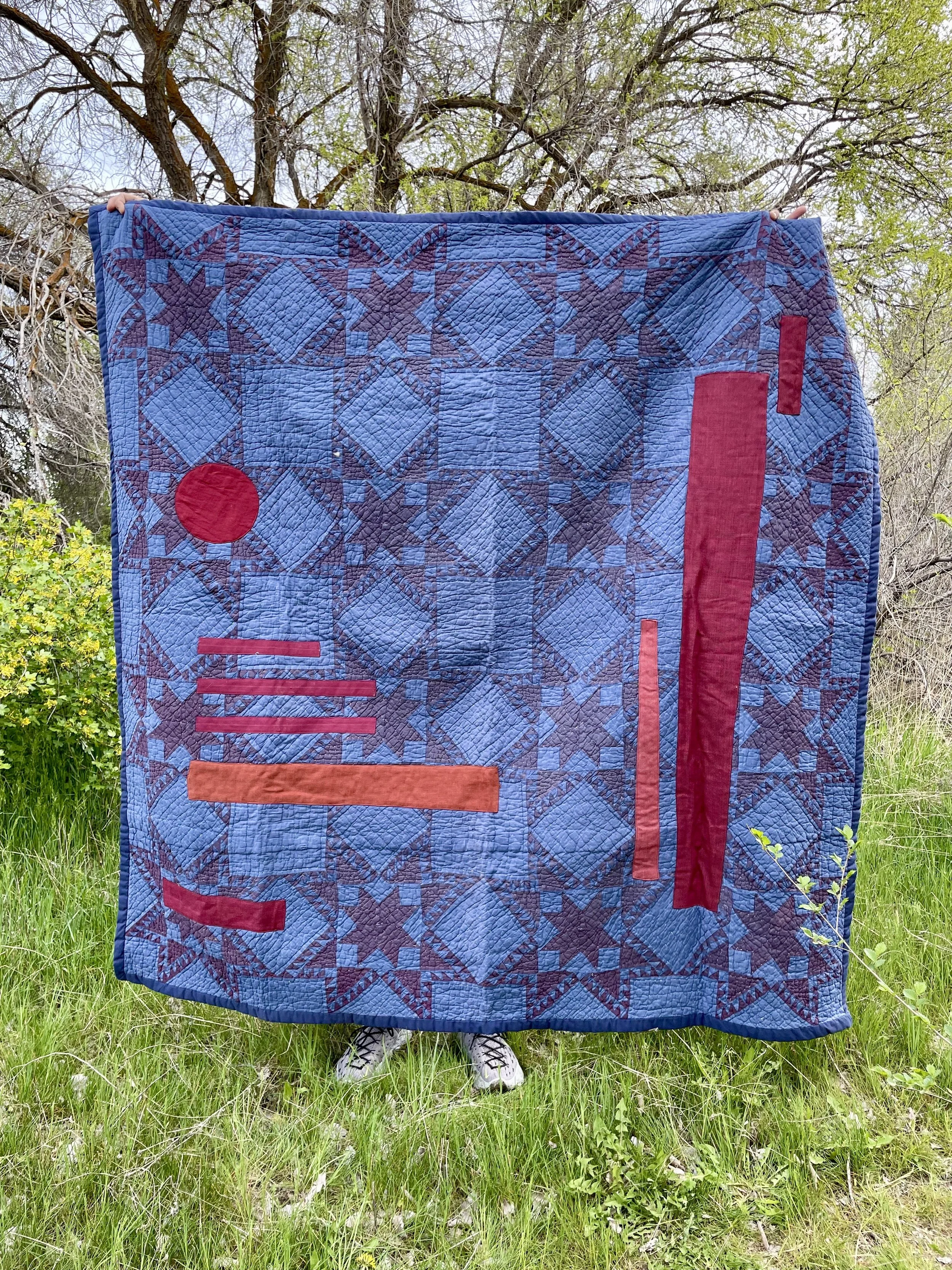 blue and red altered quilt front.jpeg