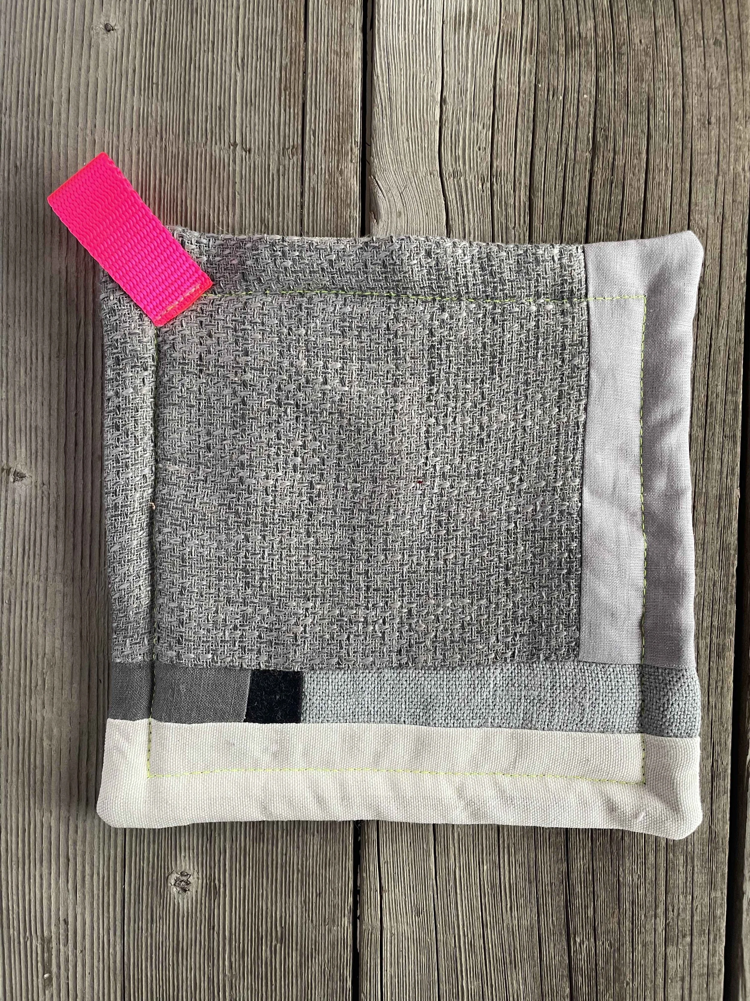 Patchwork Pot Holder in Grays