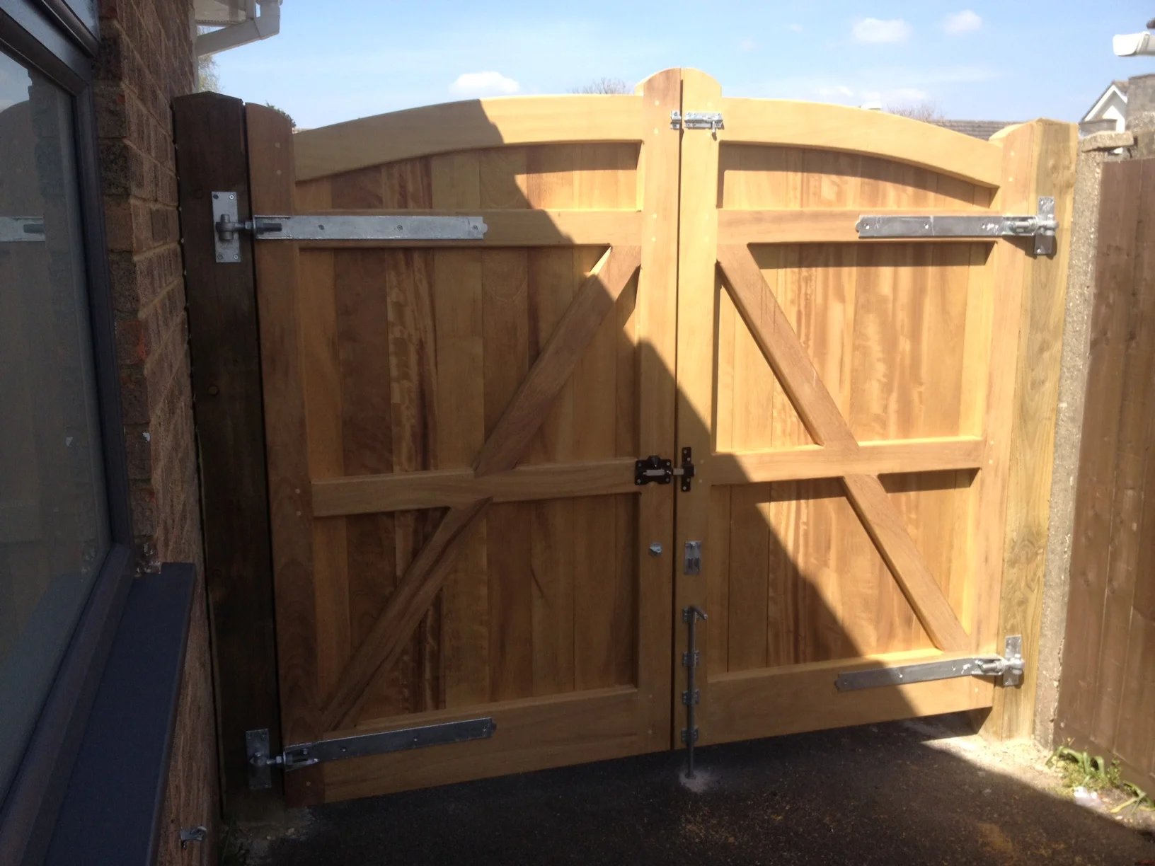 Knightsbridge Gates in Iroko