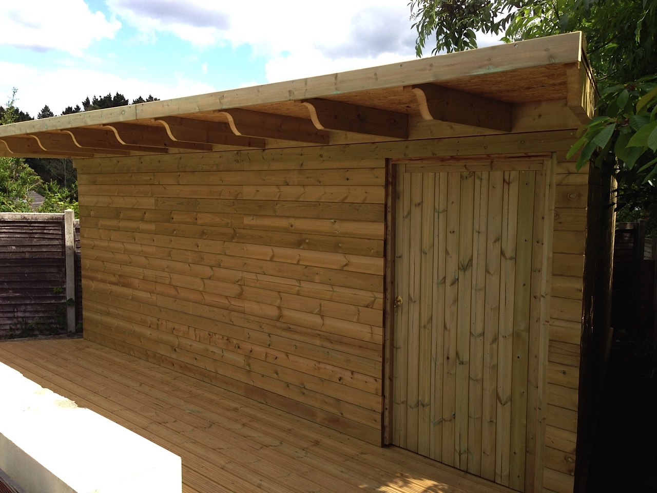 Framed Ledged and Braced Gate in bespoke shed