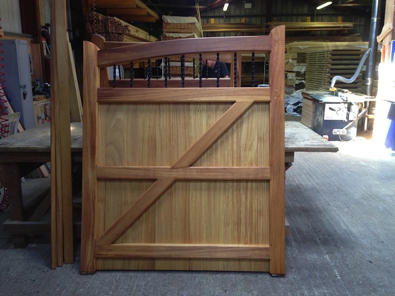 Westminster Gates in Iroko