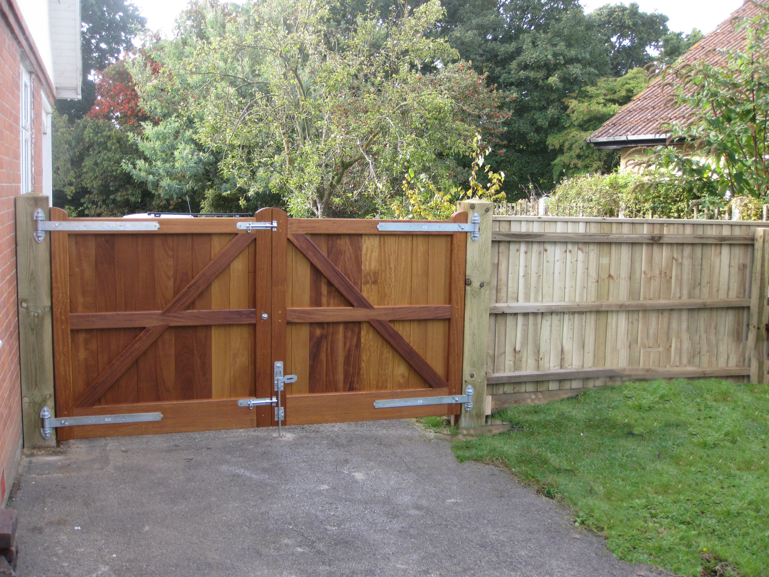 Richmond Gates in Iroko