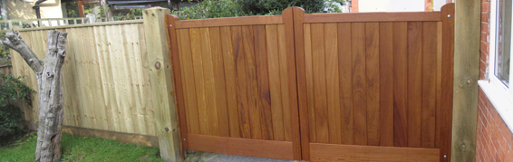 Richmond Gates in Iroko