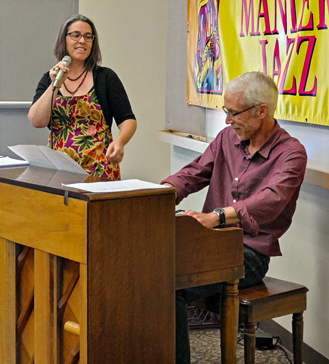  With Carrie Wicks at the Anacortes Library, May 2015 