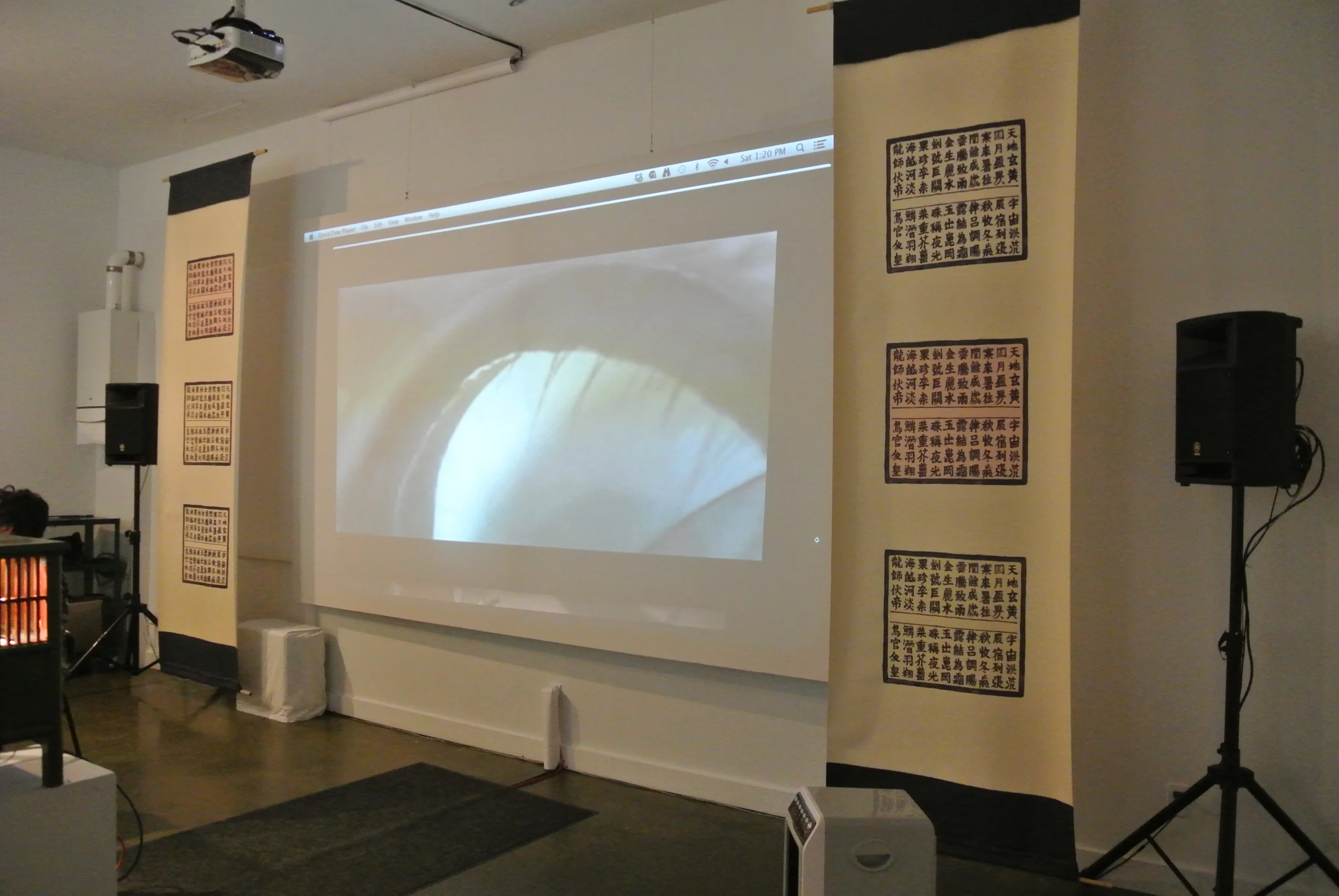 High Muck a Muck: Playing Chinese installed at Oxygen Art Centre, Nelson, BC.