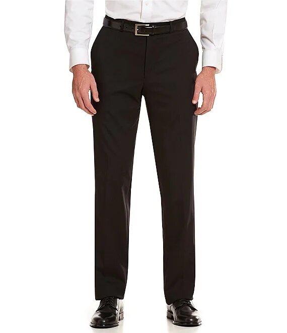 New York Performance Tailored Flat-Front Dress Pants