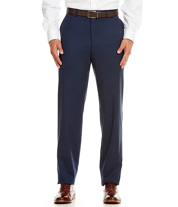 Chicago Tailored Flat-Front Dress Pants