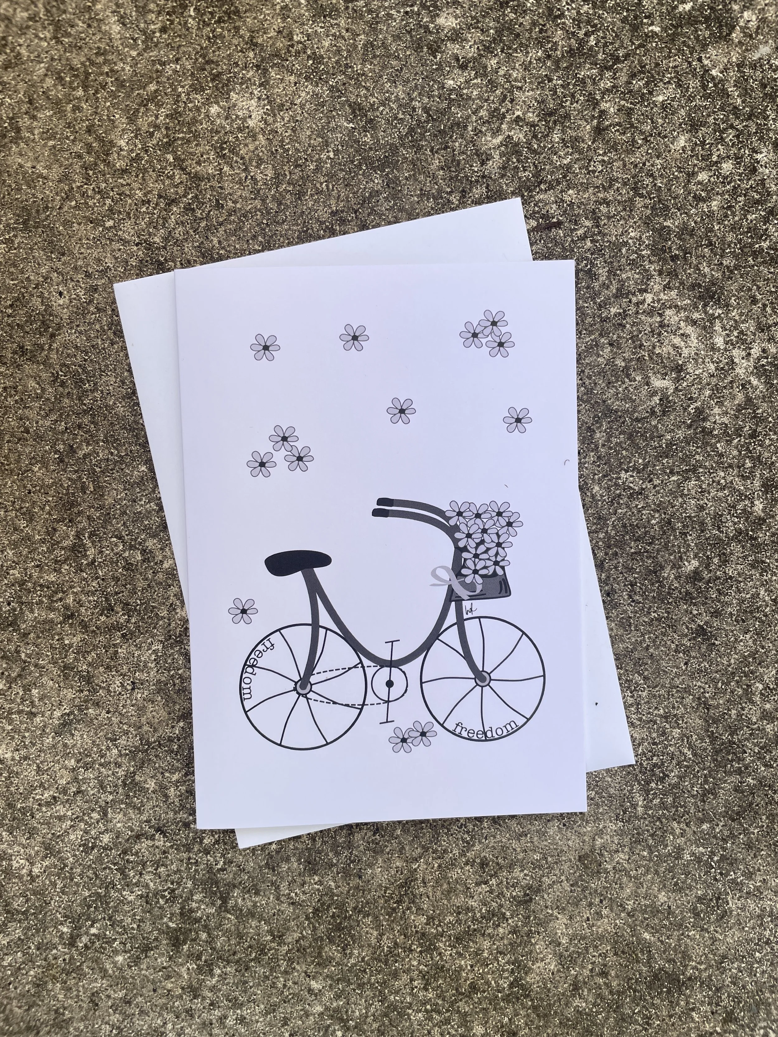'Freedom Cycle' Greeting Card