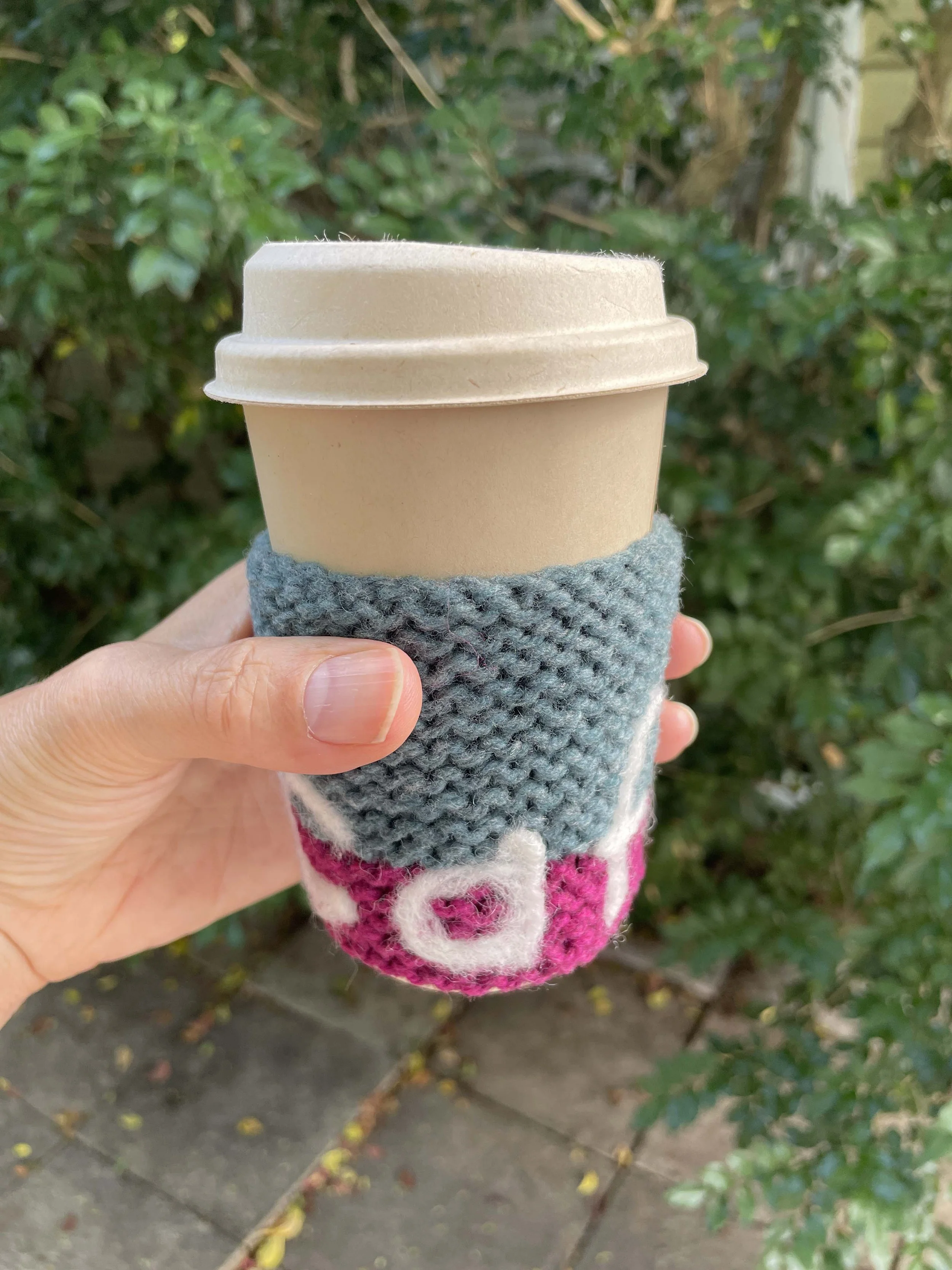 Coffee Jumper | Maroon + Green 'Cafe'