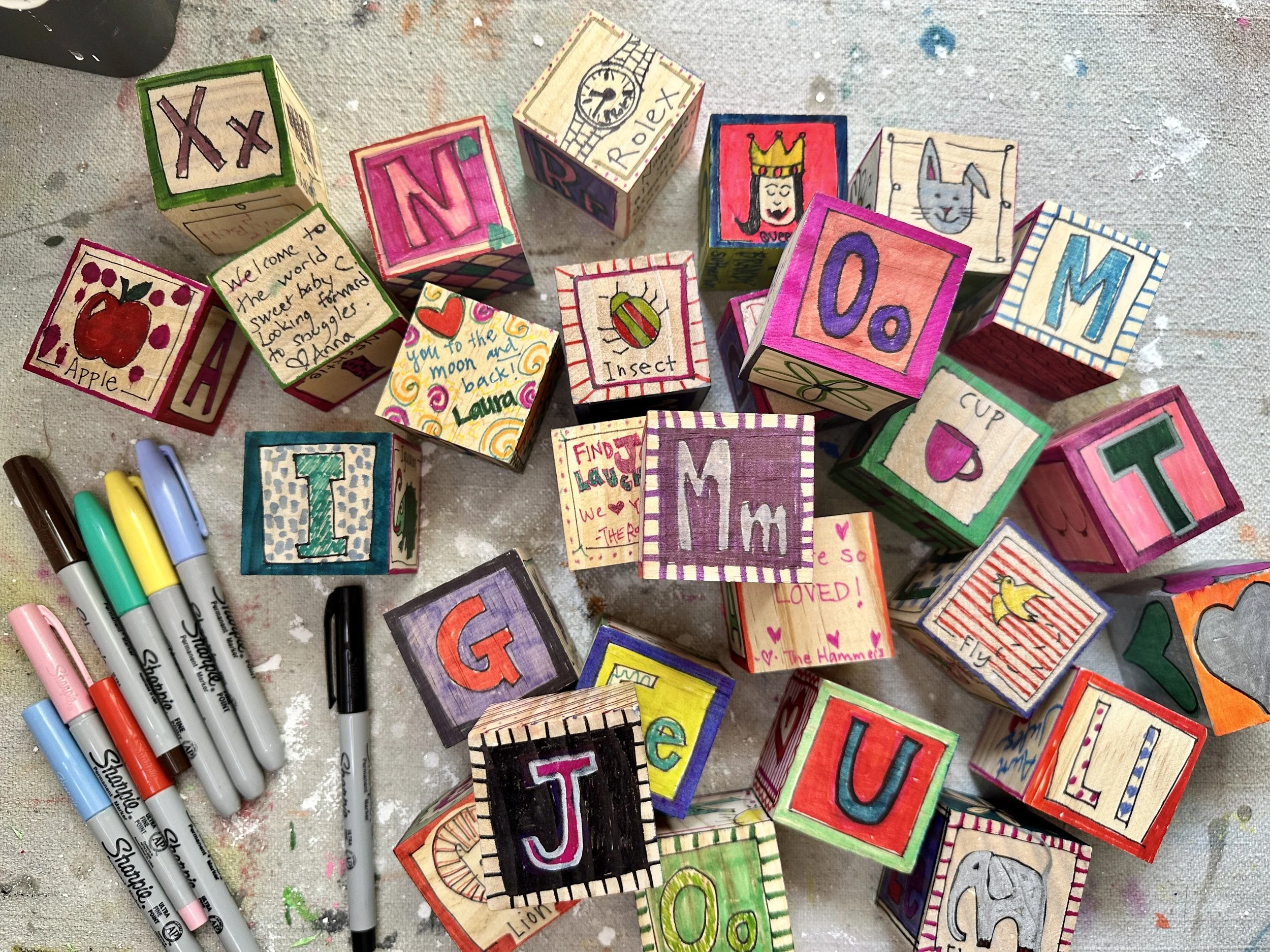 Baby Shower Blocks: A Little Art Project