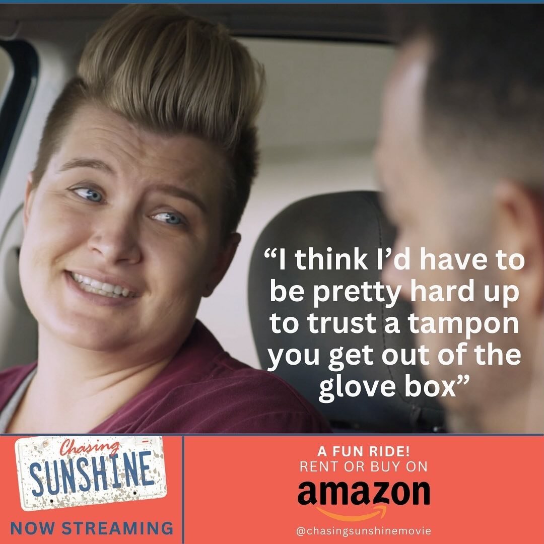 📣📽️💫 Don&rsquo;t miss the incredible, hilarious performances in this #indiecomedy!

Rent or buy now on Amazon...and leave us a review! &hearts;️🔥

#chasingsunshine #mustsee #indiegold #dontmiss #pride