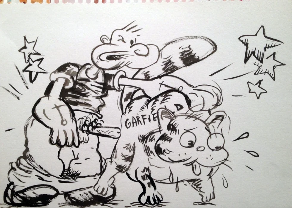 Popeye and Garfeild, Josh Bayer