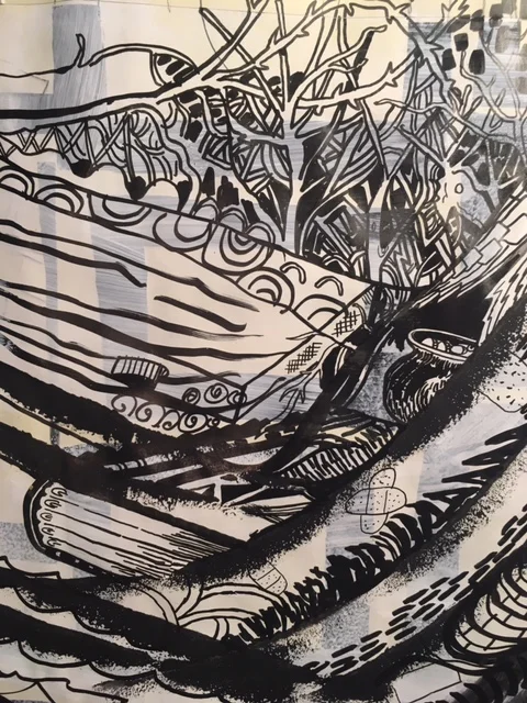 Jef Scharf and Wolfy Part II, "A Home Course, We'll pretend we're walking home, 'cause our futures at stake" - Detail