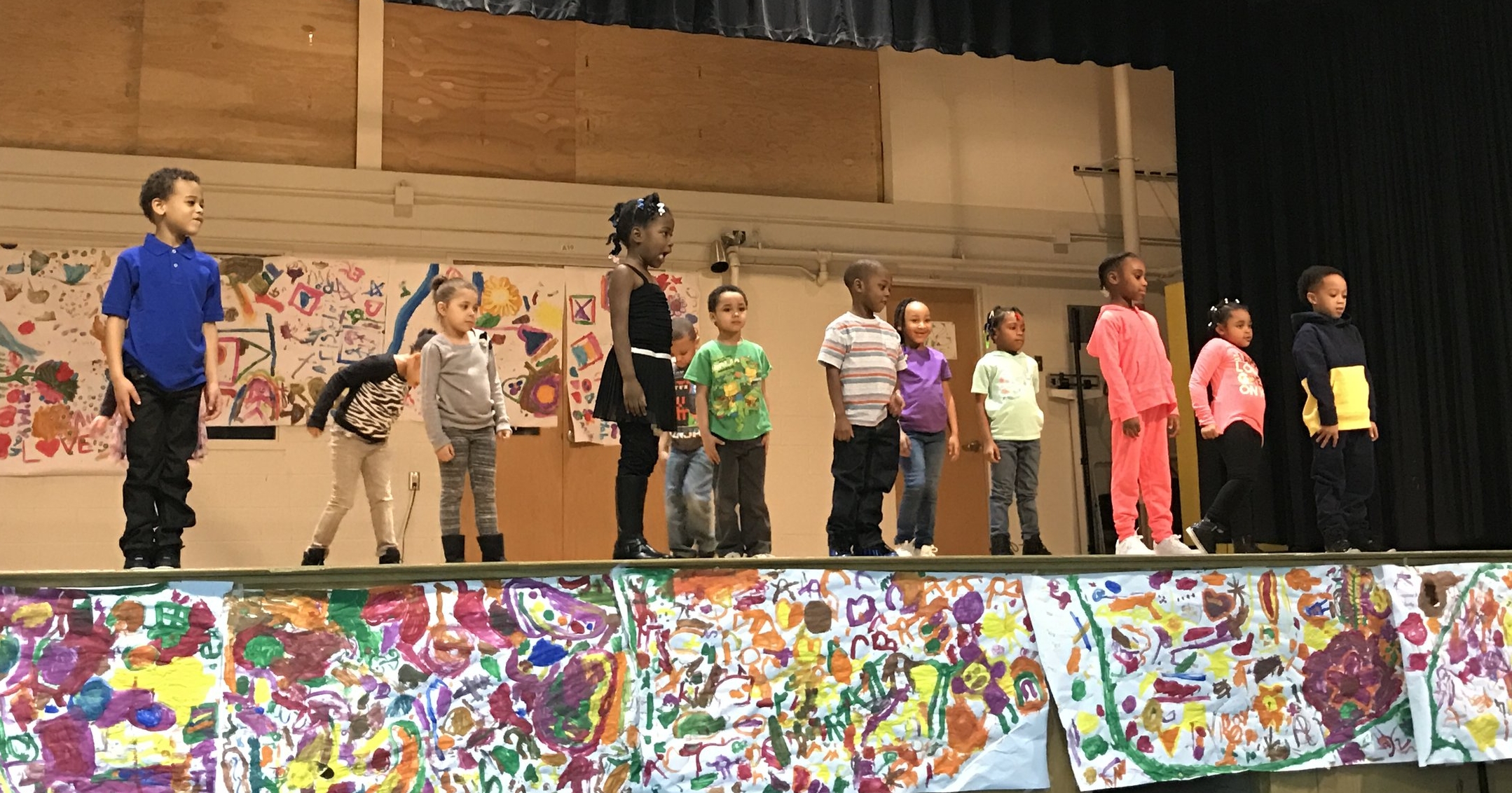 The Jackson State University kindergarten class performed to R. Kelly's World's Greatest.