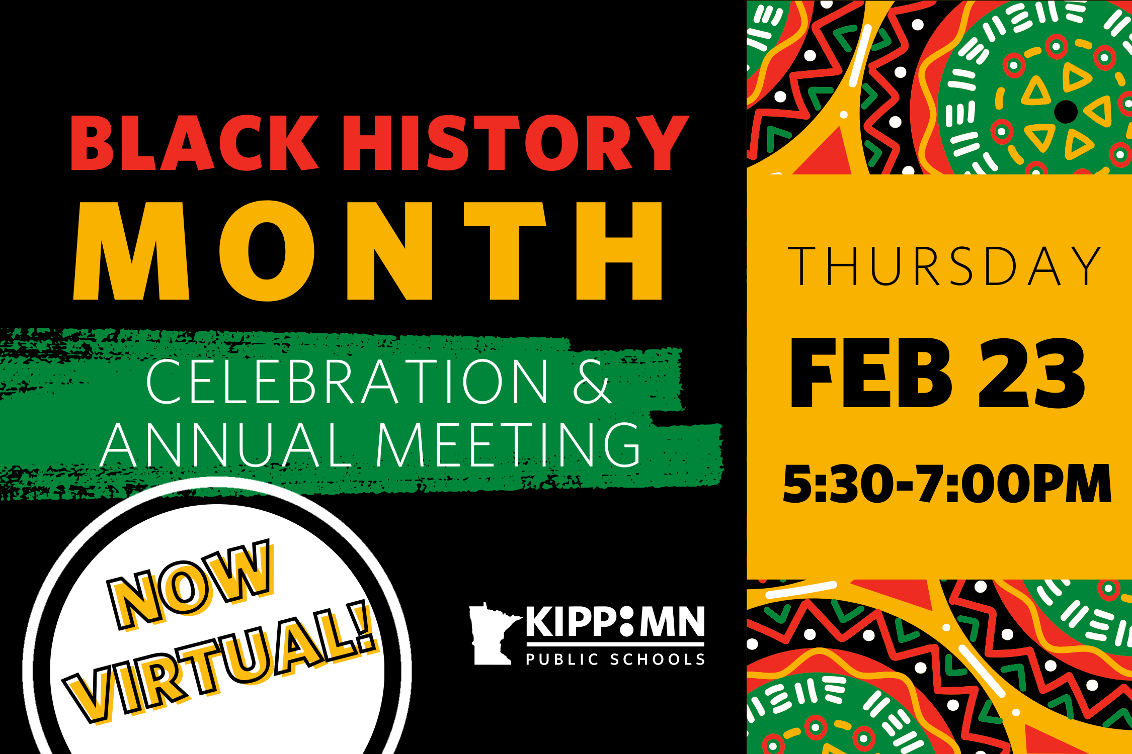 VIRTUAL Black History Month Celebration & Annual Meeting
