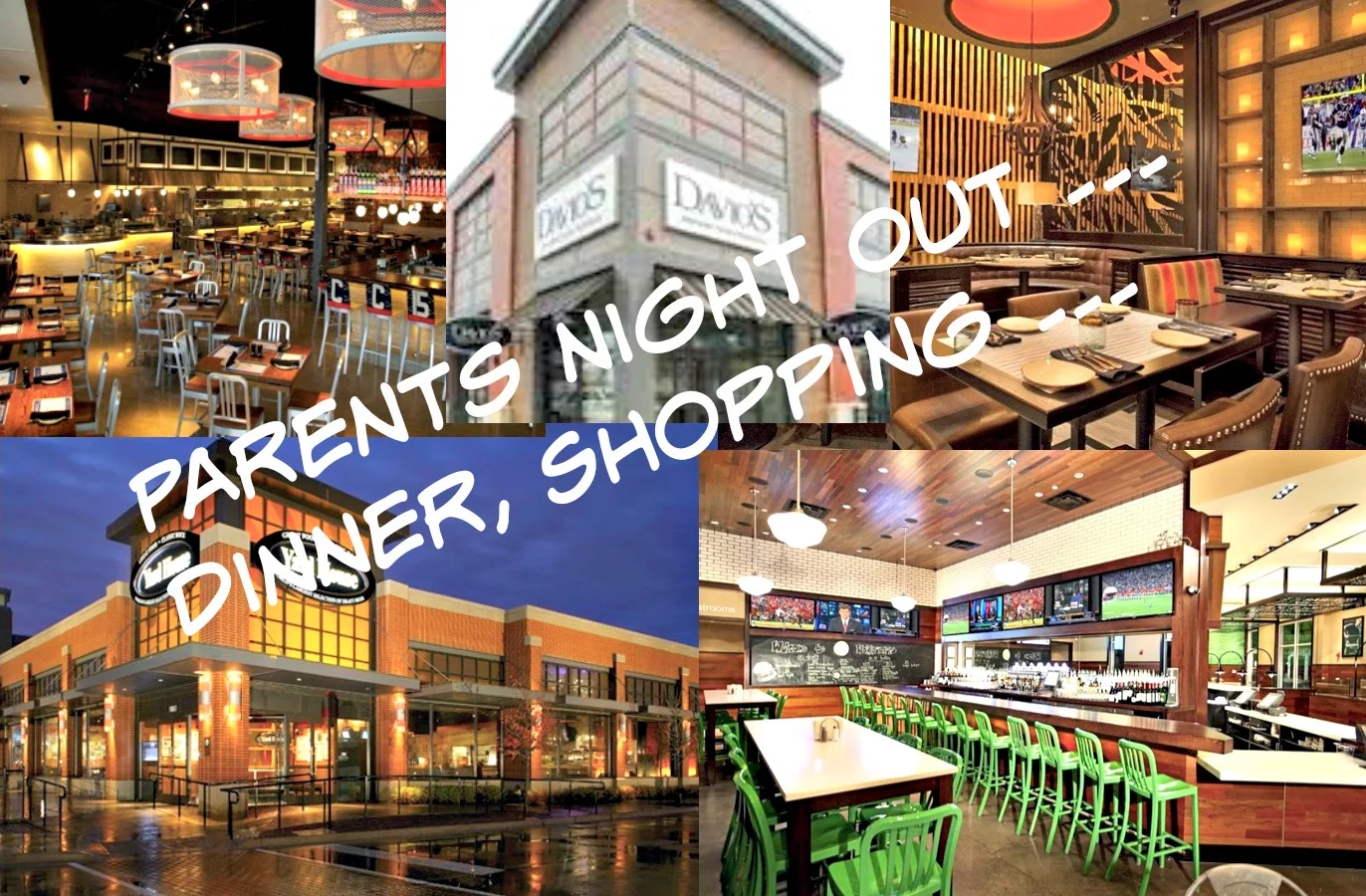 Friday, December 4th | Drop | Shop | and Dine ... Yoga, Pizza, Activities for your Kids ... A night out for YOU!