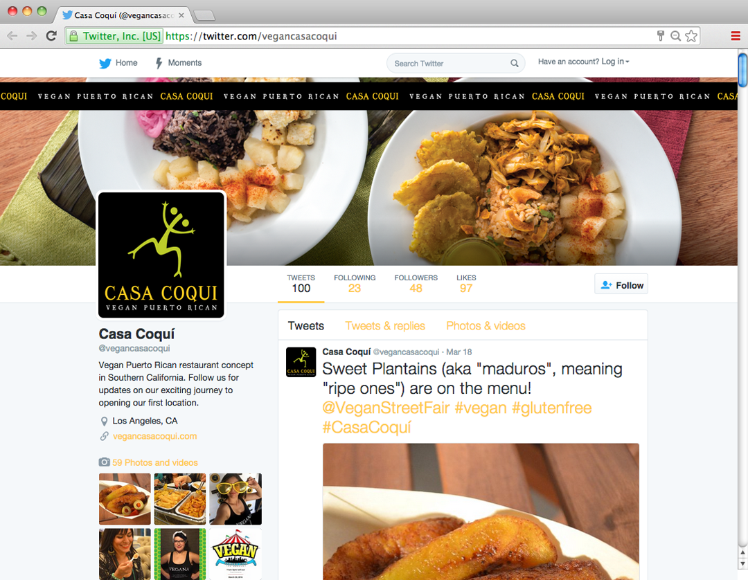 Twitter Page