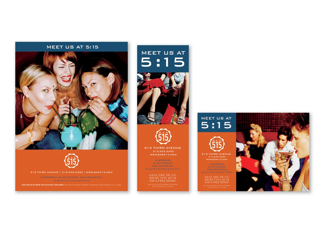 Bar 515 NYC: Meet Us at 5:15 Advertising Campaign