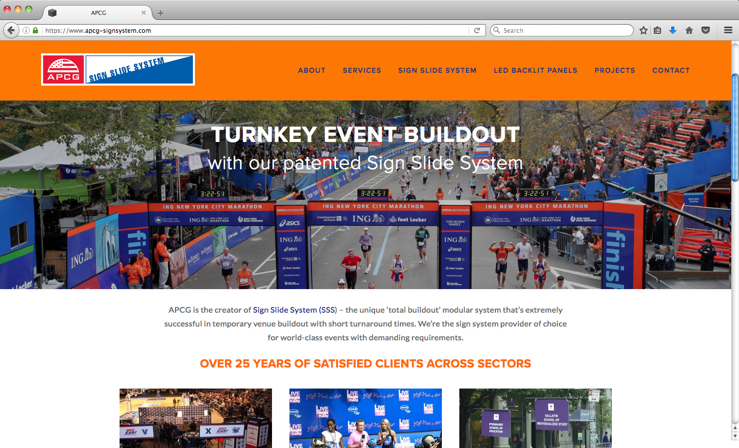 APCG Sign Systems website