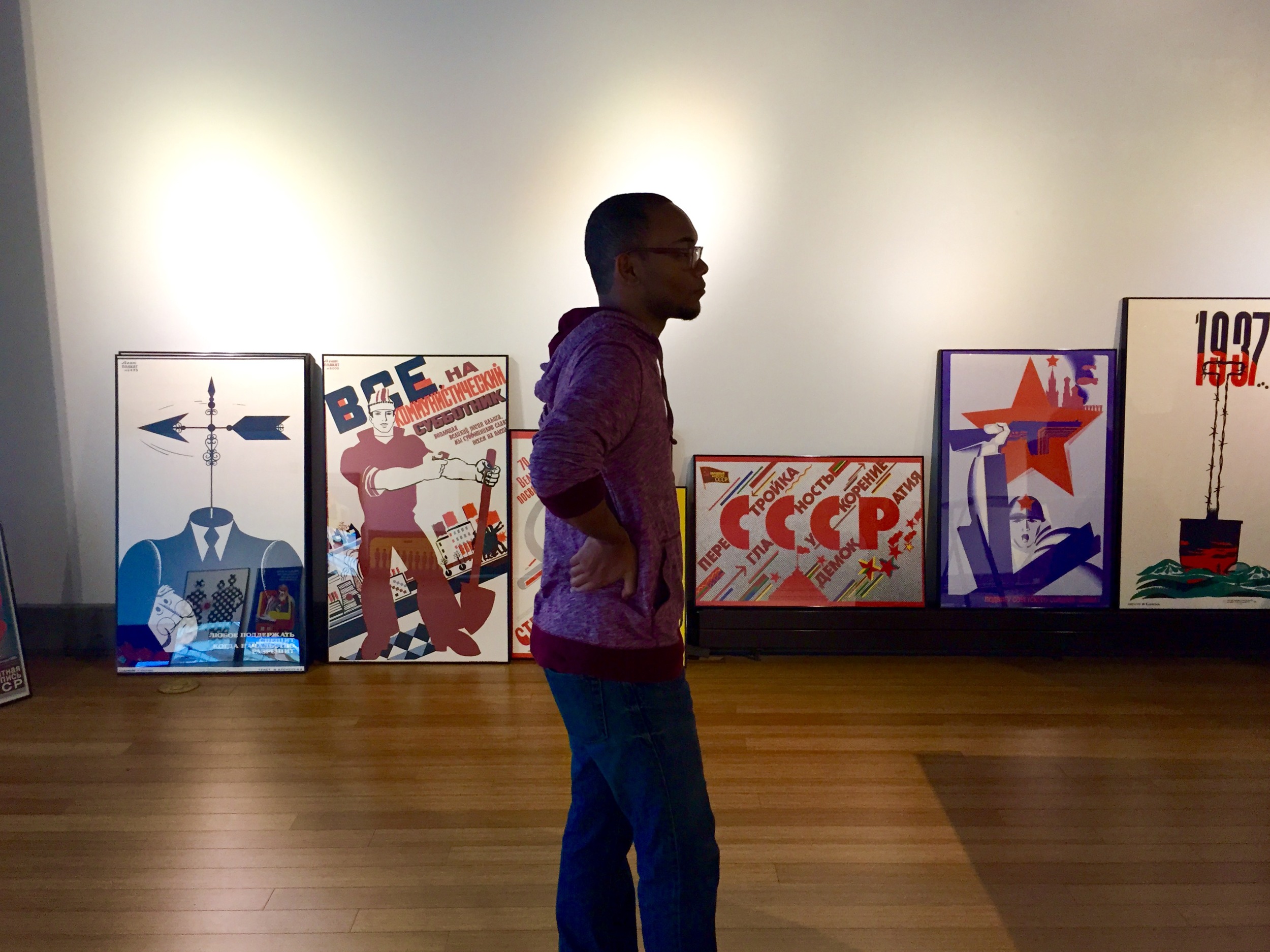 The exhibition was hung by SDCC students and staff, guided by the master plan of professor Amy Levine.
