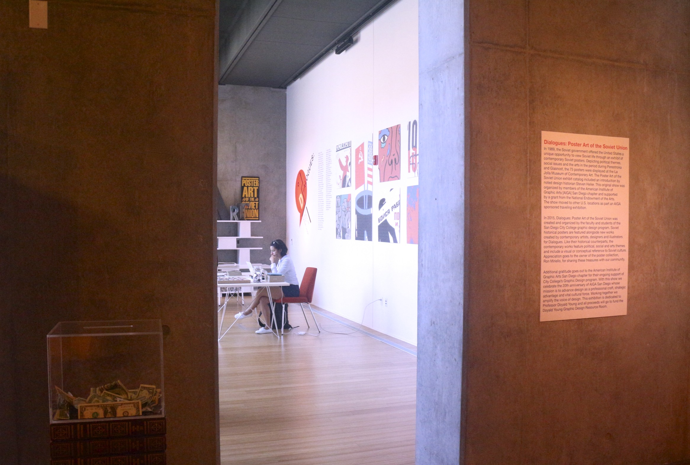 Exhibition entry and gift shop.