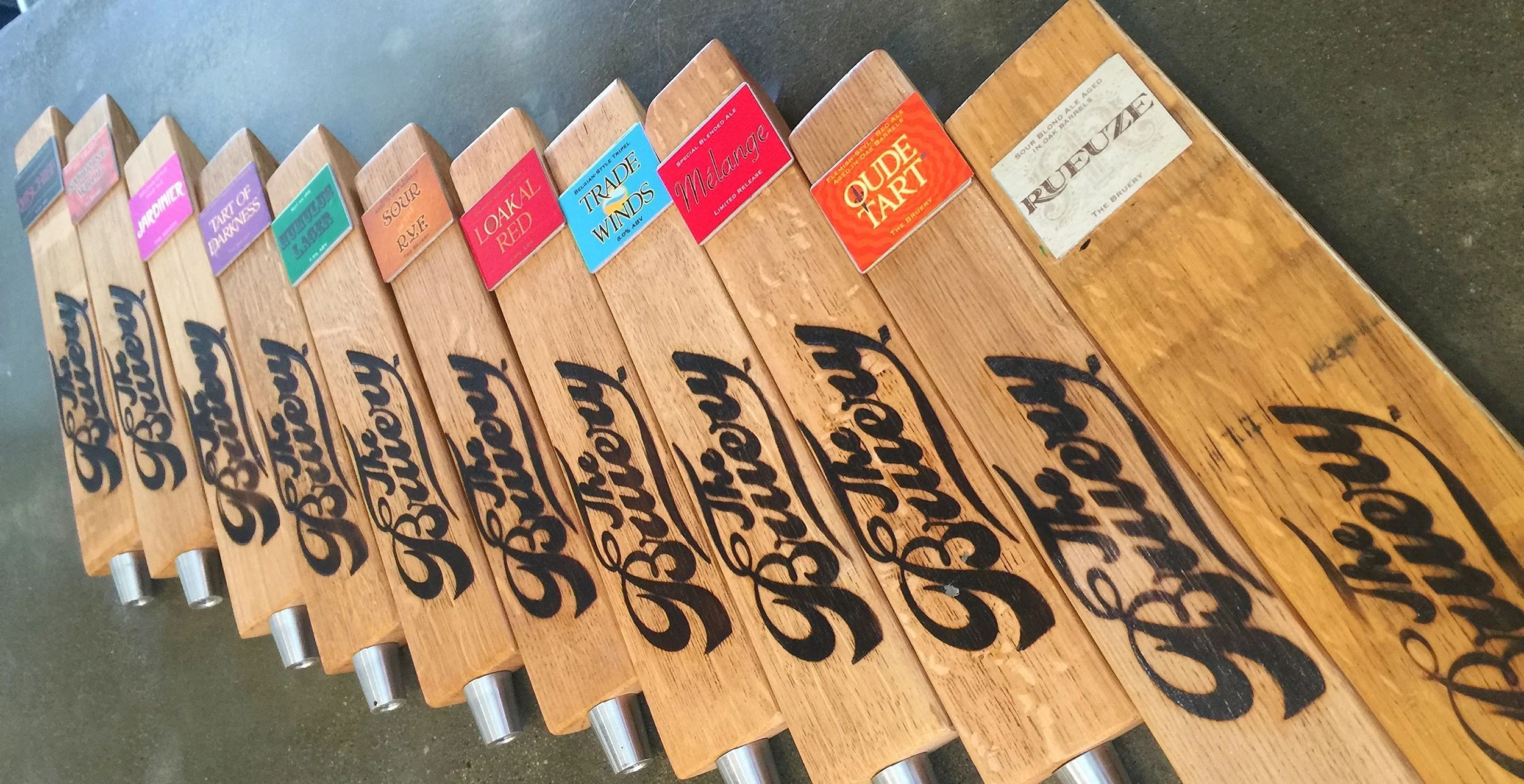The Iron Press Anaheim - The Bruery & Terreux Tap Takeover - Beer Lineup