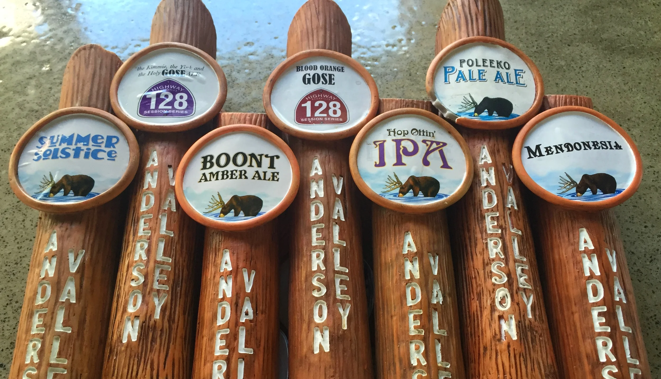 The Iron Press Costa Mesa - Anderson Valley Tap Takeover - Beer Lineup