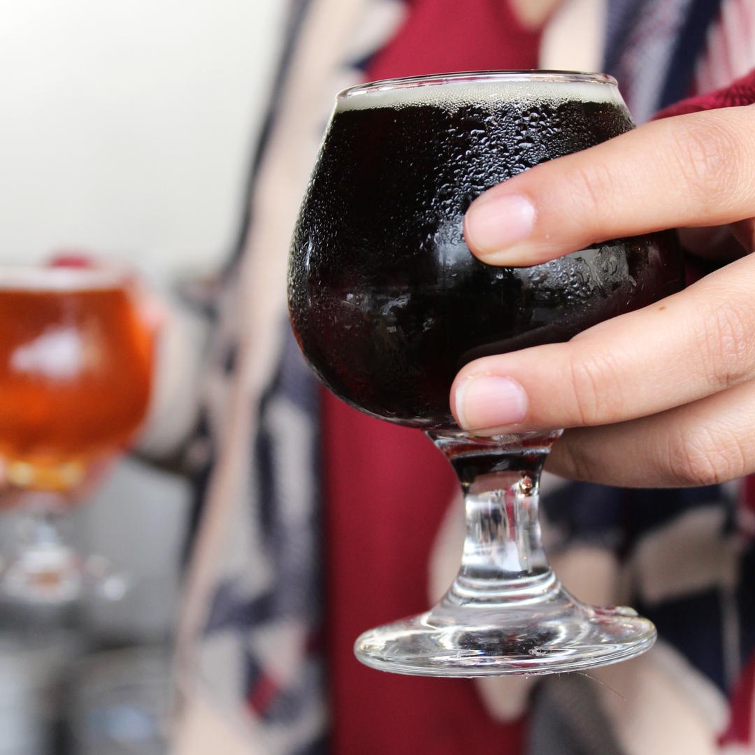 The Iron Press Costa Mesa- Flight of Darkness- Beer Lineup
