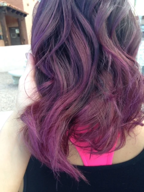 Deep Violet Tones Melting to Lilac