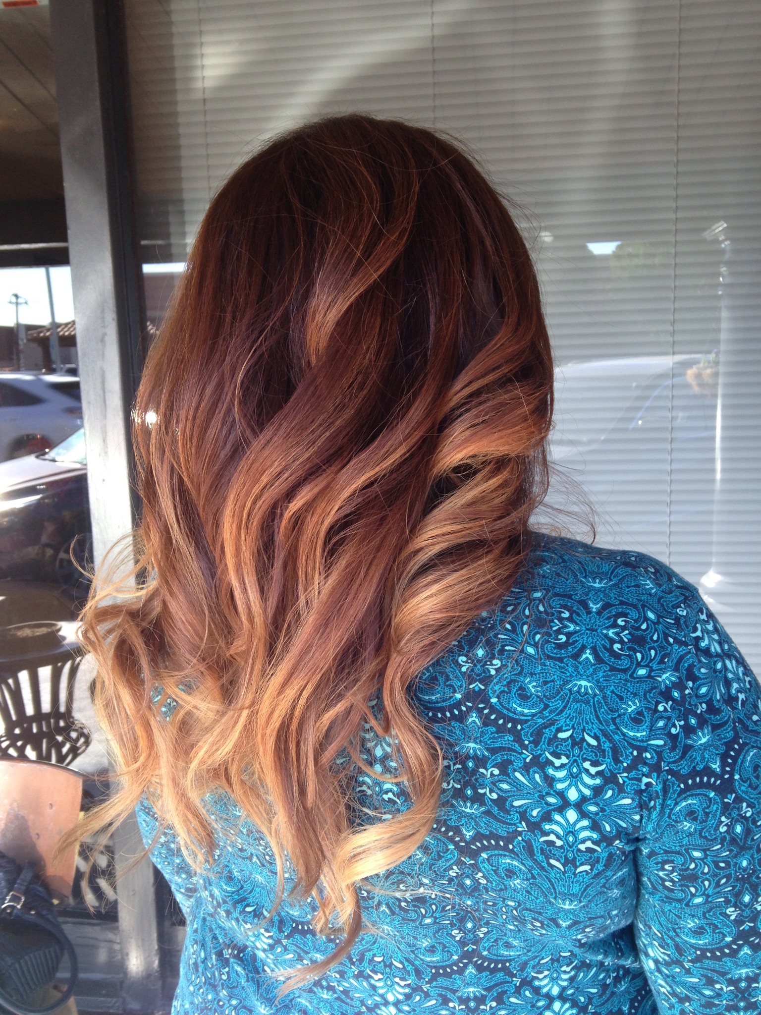 Dark Beige Brown Color with Ombre