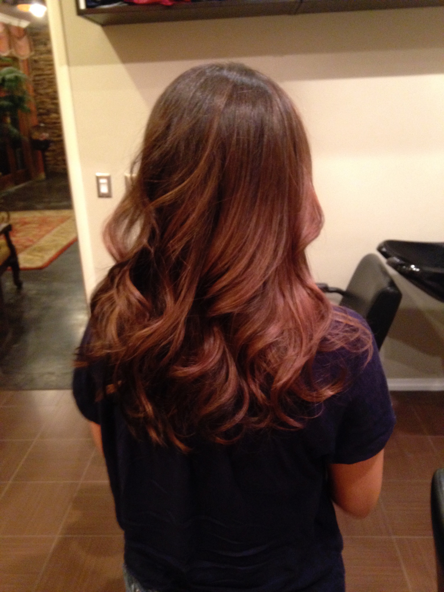 Chocolate Ombre and Haircut