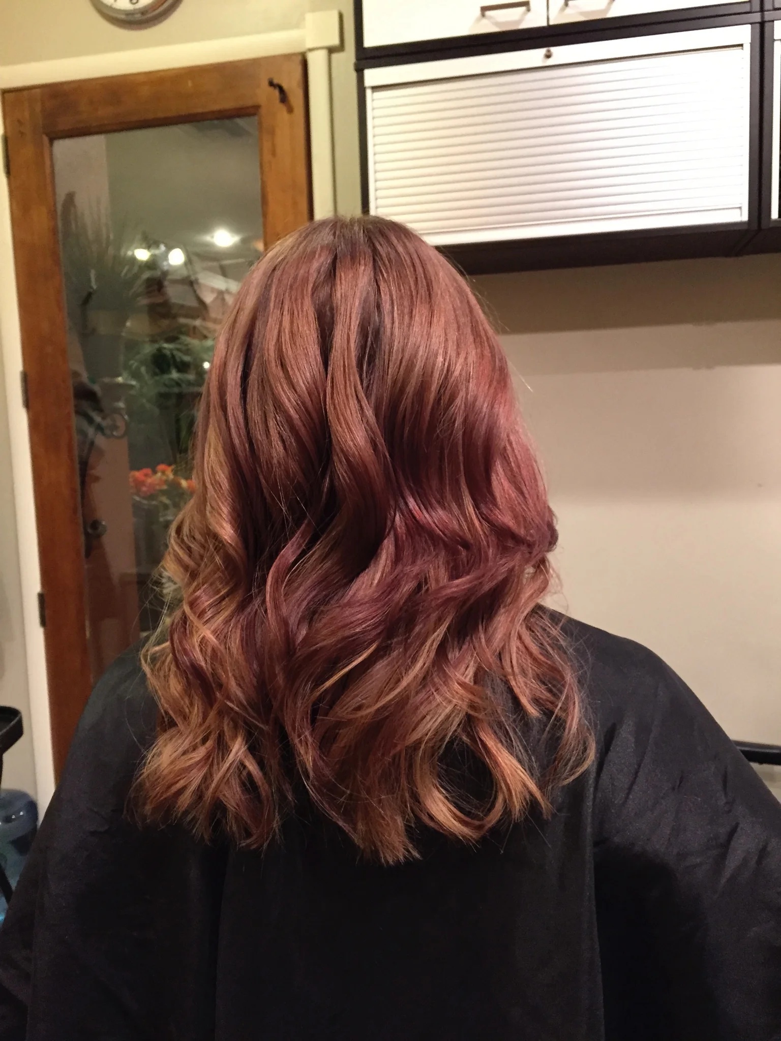 Haircut and Mahoghany Color Melt