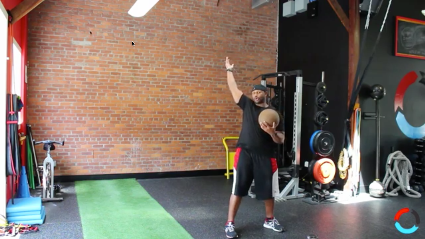 Medicine Ball Reverse Scoop Toss