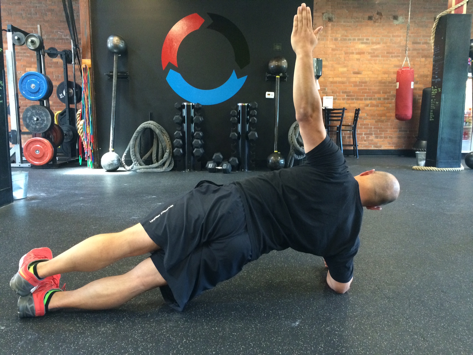 Side Plank with Horizontal Abduction Finish