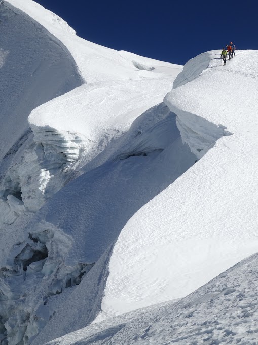 Colin descending Huayna Potosi (20,000ft)