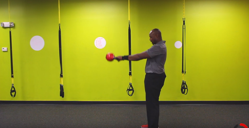 Walking Kettlebell Swing