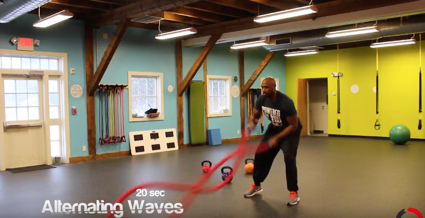Quick Kettlebell/Ropes Workout