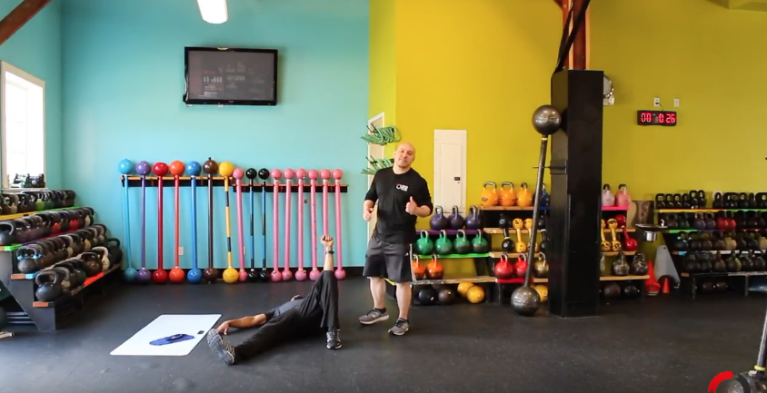 Turkish Get Up with Slideboard