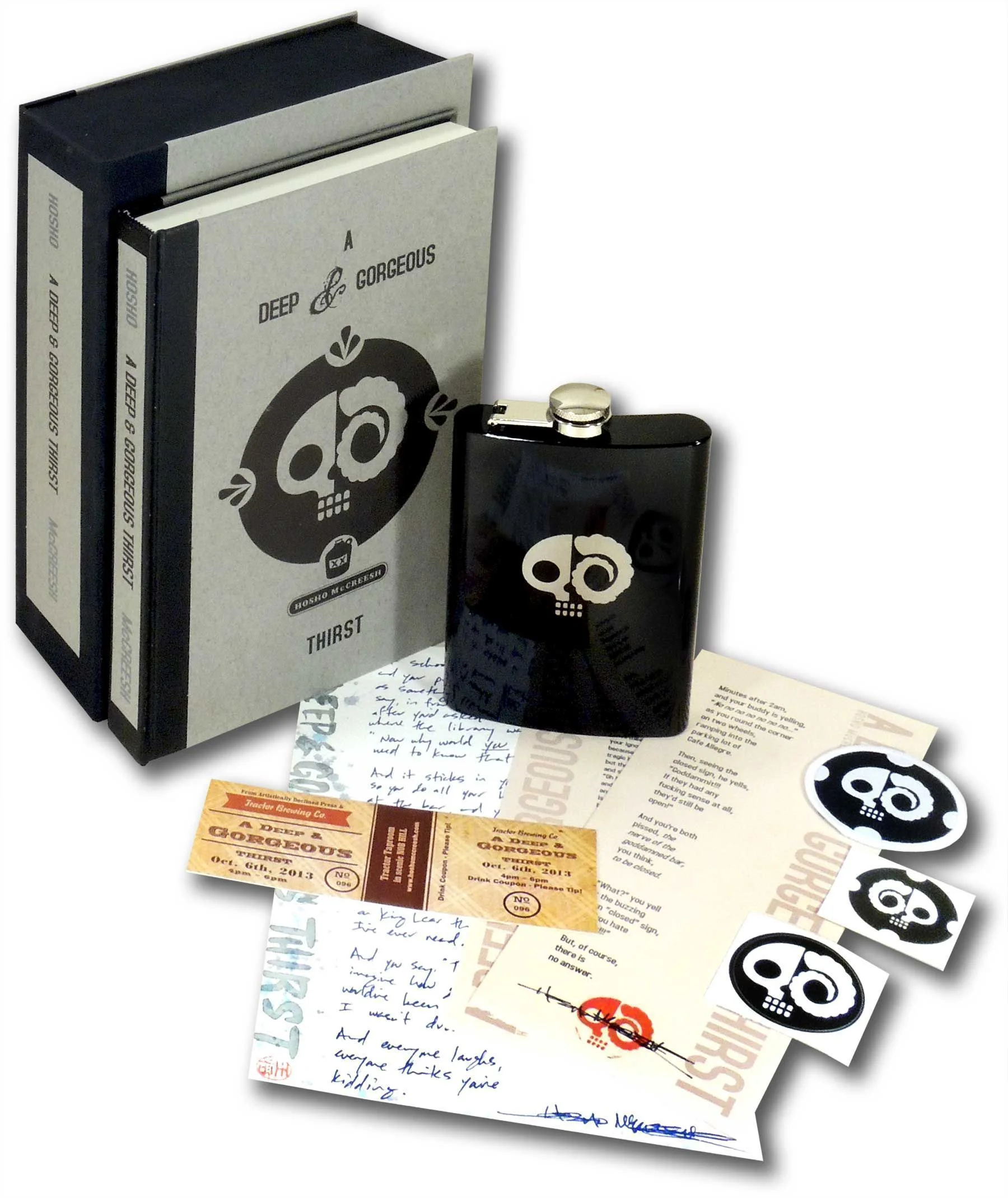 The DrunkSkull Flask Clamshell Edition