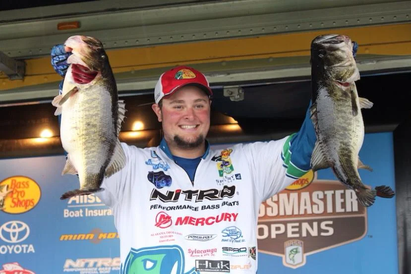 Joey Nania Catches 25lb 1oz Bag at the Bassmaster Southern Open on a Texas Rig WormZ
