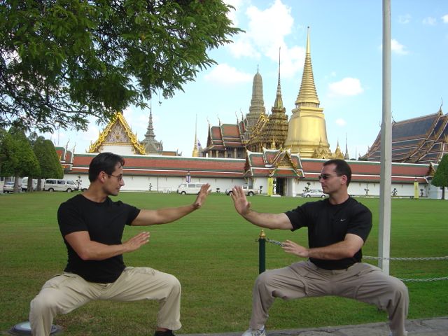  With Master John Buckley at&nbsp;the Grand Palace - Bangkok, Thailand 2006. 