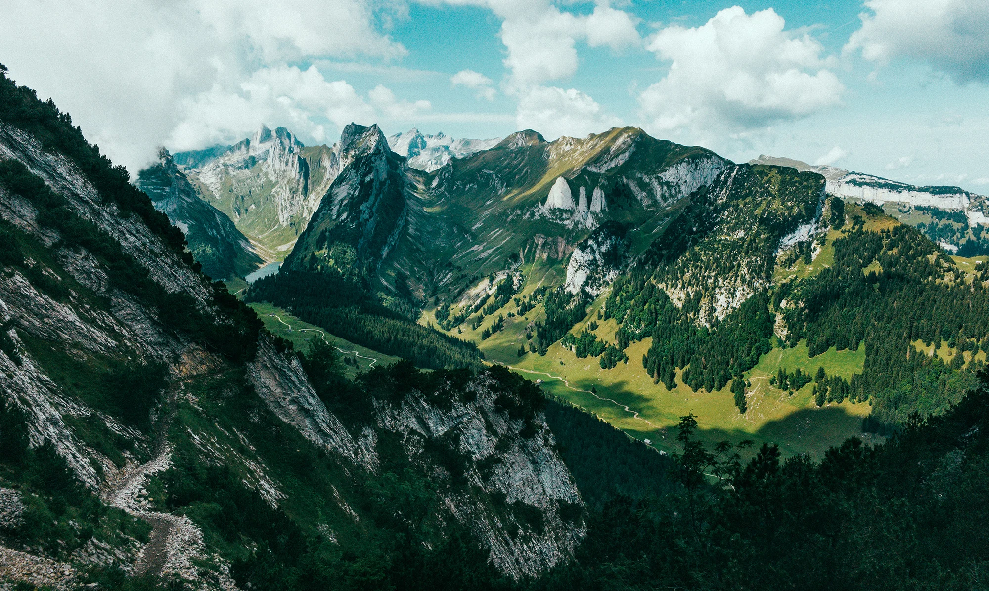 Alpstein Massif as seen from Hoher Kasten.