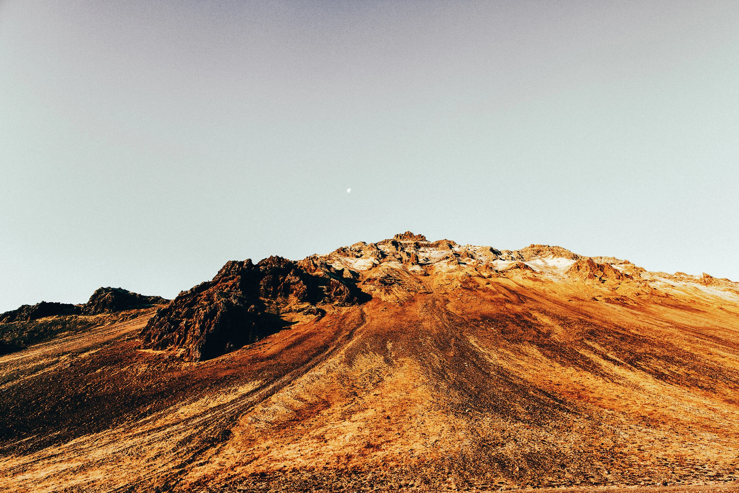 First light on a mountain near Hellnar in Iceland’s western region.