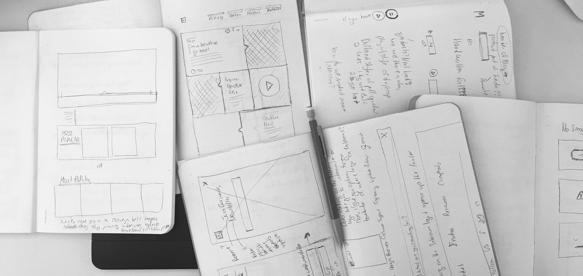           I designed the flow and ui of the new Intercom blog. I explored various homepage layouts and article pages that would make it easier for the user to discover content from different verticals. The top navigation remains sticky throughout the